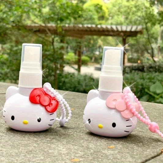 Cartoon Head Kawaii Spray Bottle Refillable Cosmetic Sprayer Travel-Sized Plastic Perfume Skincare Makeup Essentials Durable