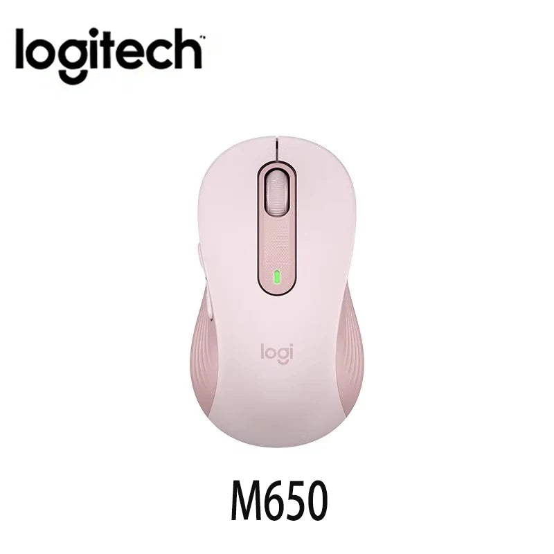 Logitech M650/M650/M650L Stylish Office Mouse - Rose Pink for Modern Workspace