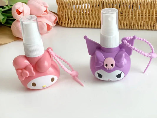 50ml Kawaii Anime Sanrio Spray Bottle Kuromi Cinnamoroll My Melody Student Travel Portable Cosmetics Perfume Alcohol Press Bottl