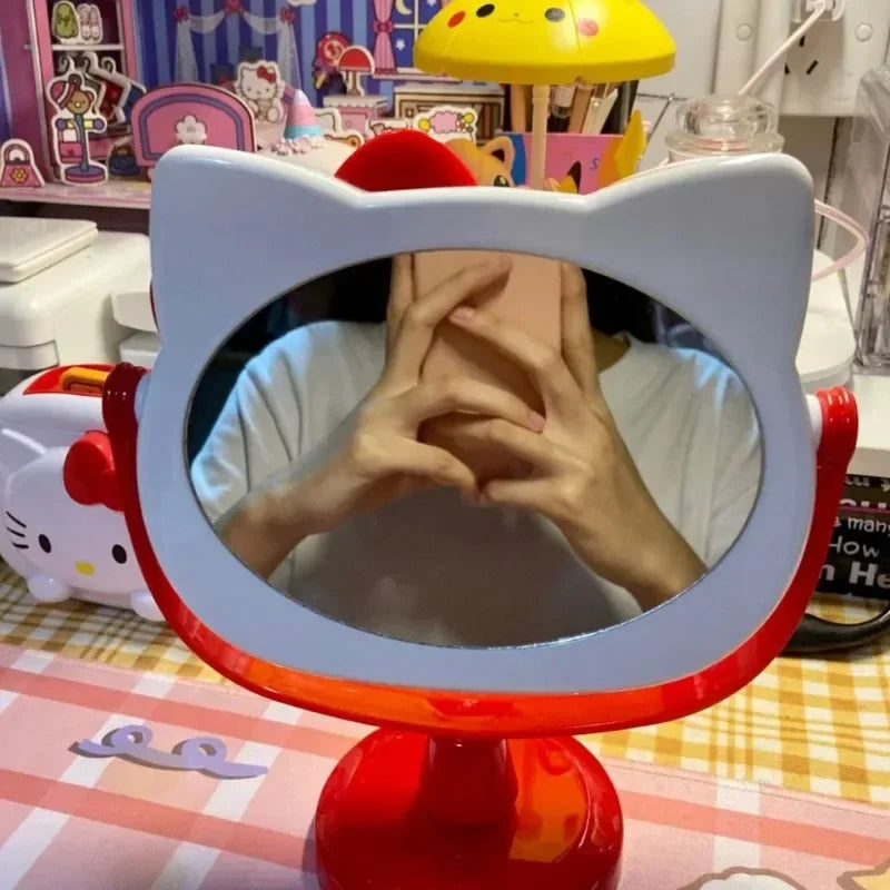 Hello Kitty My melody Fashion Dressing Table Bedroom Mirror Desktop Cosmetic Mirror Home Creative Dormitory Gift Wholesale