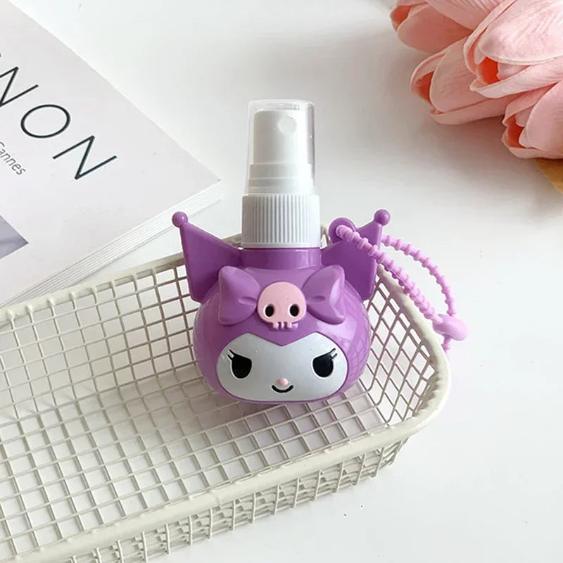 50ml Kawaii Anime Sanrio Spray Bottle Kuromi Cinnamoroll My Melody Student Travel Portable Cosmetics Perfume Alcohol Press Bottl