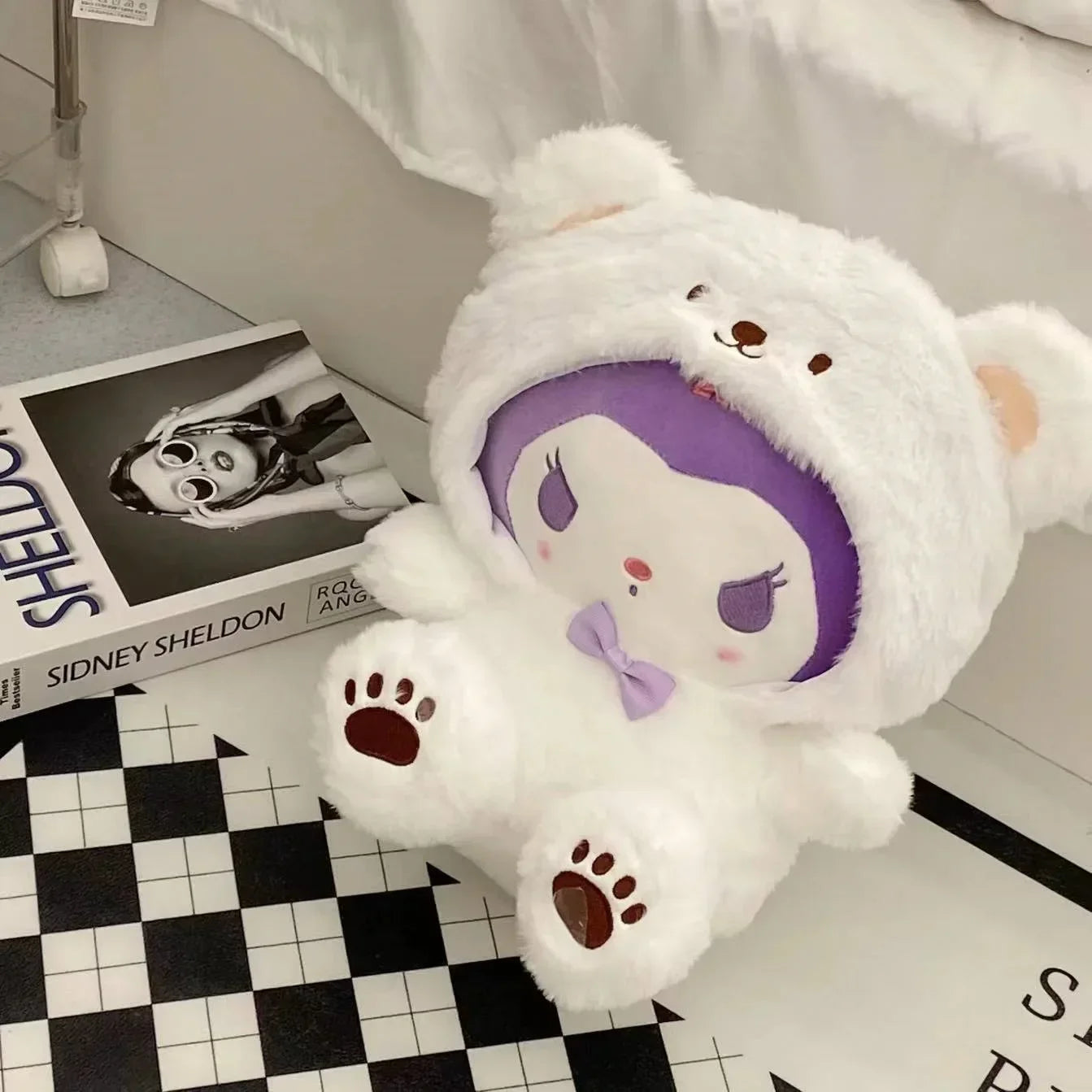 25CM Kawaii Sanrio Plush Hello Kitty Cinnamonroll Kuromi Pochacco Stuffed Plush Doll Cartoon Cute Toys Children Birthday Gifts