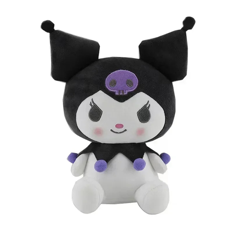 25CM Kawaii Sanrio Plush Hello Kitty Cinnamonroll Kuromi Pochacco Stuffed Plush Doll Cartoon Cute Toys Children Birthday Gifts