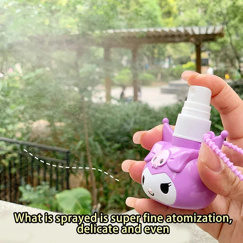 50ml Kawaii Anime Sanrio Spray Bottle Kuromi Cinnamoroll My Melody Student Travel Portable Cosmetics Perfume Alcohol Press Bottl