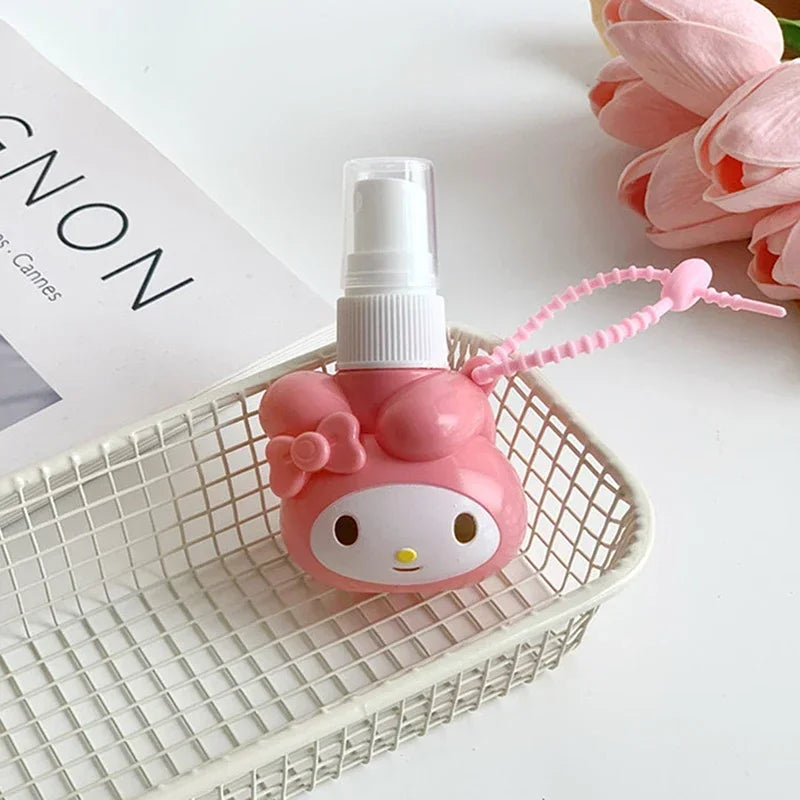 50ml Kawaii Anime Sanrio Spray Bottle Kuromi Cinnamoroll My Melody Student Travel Portable Cosmetics Perfume Alcohol Press Bottl