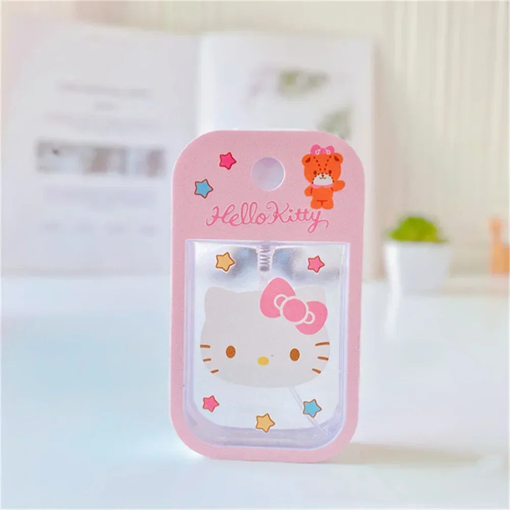 New Hello Kitty Kuromi Anime 50ML Filling Bottle Cartoon Alcohol Press Bottled Travel Portable Perfume Spray Refillable Bottles