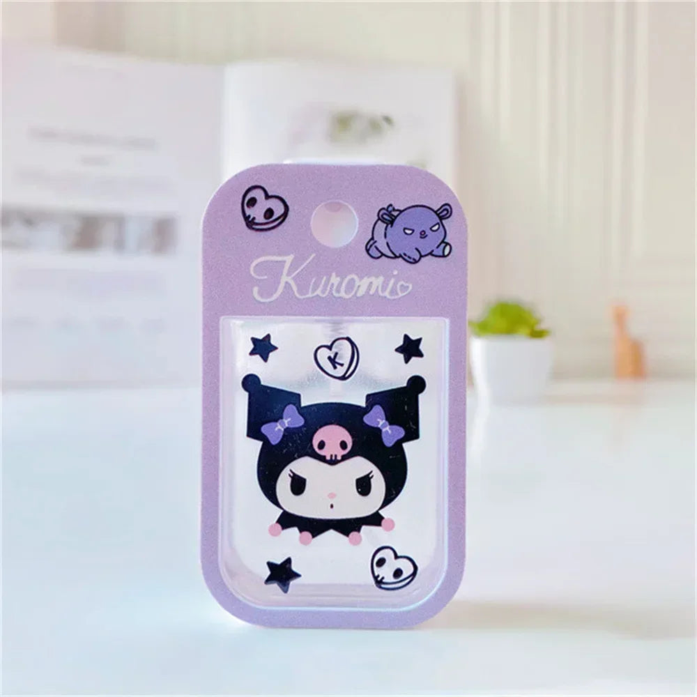 New Hello Kitty Kuromi Anime 50ML Filling Bottle Cartoon Alcohol Press Bottled Travel Portable Perfume Spray Refillable Bottles