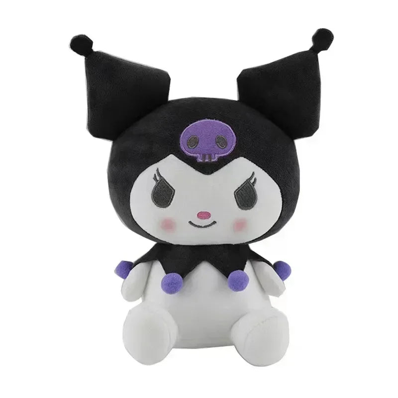 25CM Kawaii Sanrio Plush Hello Kitty Cinnamonroll Kuromi Pochacco Stuffed Plush Doll Cartoon Cute Toys Children Birthday Gifts