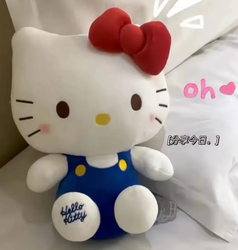 25CM Kawaii Sanrio Plush Hello Kitty Cinnamonroll Kuromi Pochacco Stuffed Plush Doll Cartoon Cute Toys Children Birthday Gifts