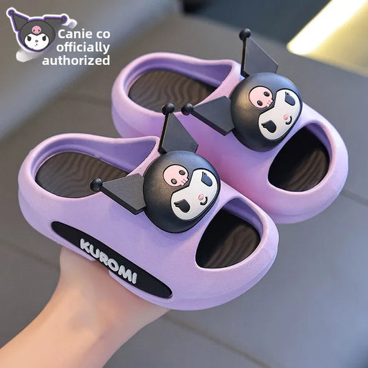 Summer Sanrio Children's Bath Slippers Soft Bottom PVC Material Home Indoor Outdoor Wearable Summer Slippers Baby Shower Gift