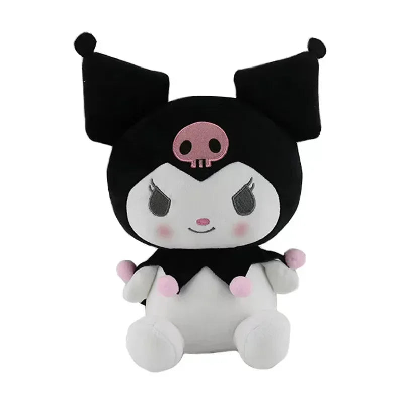 25CM Kawaii Sanrio Plush Hello Kitty Cinnamonroll Kuromi Pochacco Stuffed Plush Doll Cartoon Cute Toys Children Birthday Gifts